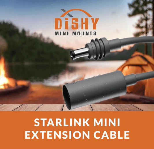 Starlink Mini - 18cm DC Extension Cable - Dishy Mini Mounts - Australia