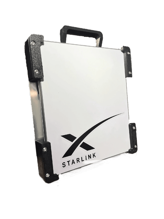 Starlink Mini Black mount with AirTag holder - portable satellite mount