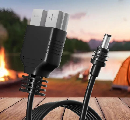 Heavy Duty Anderson cable with DC connector for powering Starlink Mini 