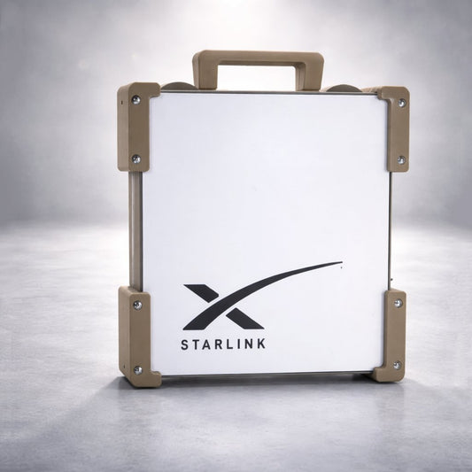 Sand Storm Starlink Mini Magnetic Mount by Dishy Mini Mounts - portable carry frame with aluminium bracket and magnetic mounting system for Starlink Mini satellite dish