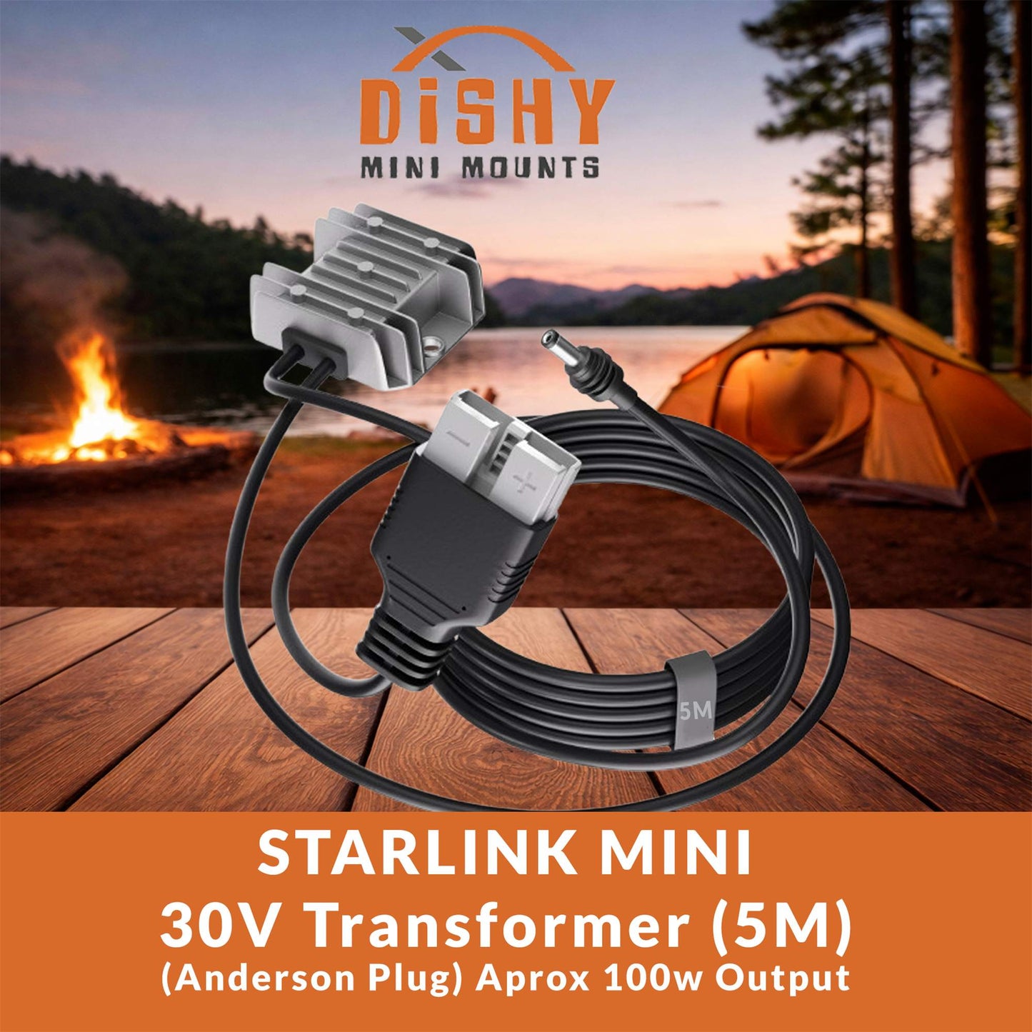 Starlink Mini 12V to 30V Step-Up Converter - Anderson Plug (5M Cable)