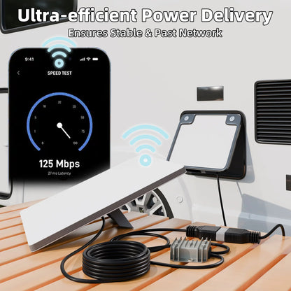 Starlink Mini 12 Volt to 30 Volt Power Supply - Anderson Plug - Dishy Mini Mounts - Australia