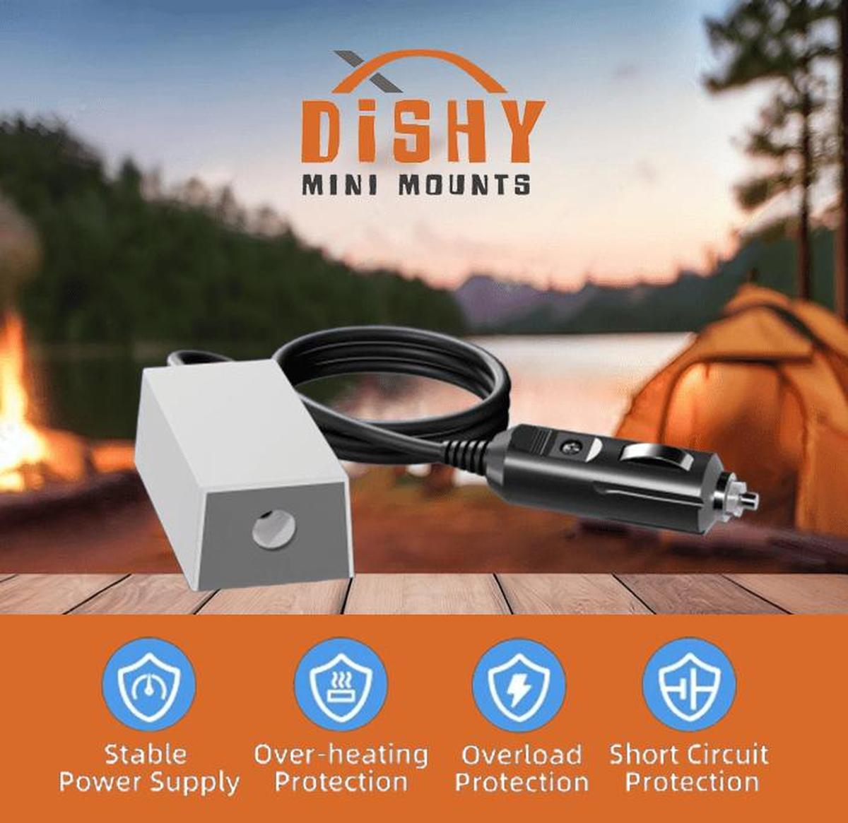 Starlink Mini 12v to 36V Transformer - Dishy Mini Mounts - Australia