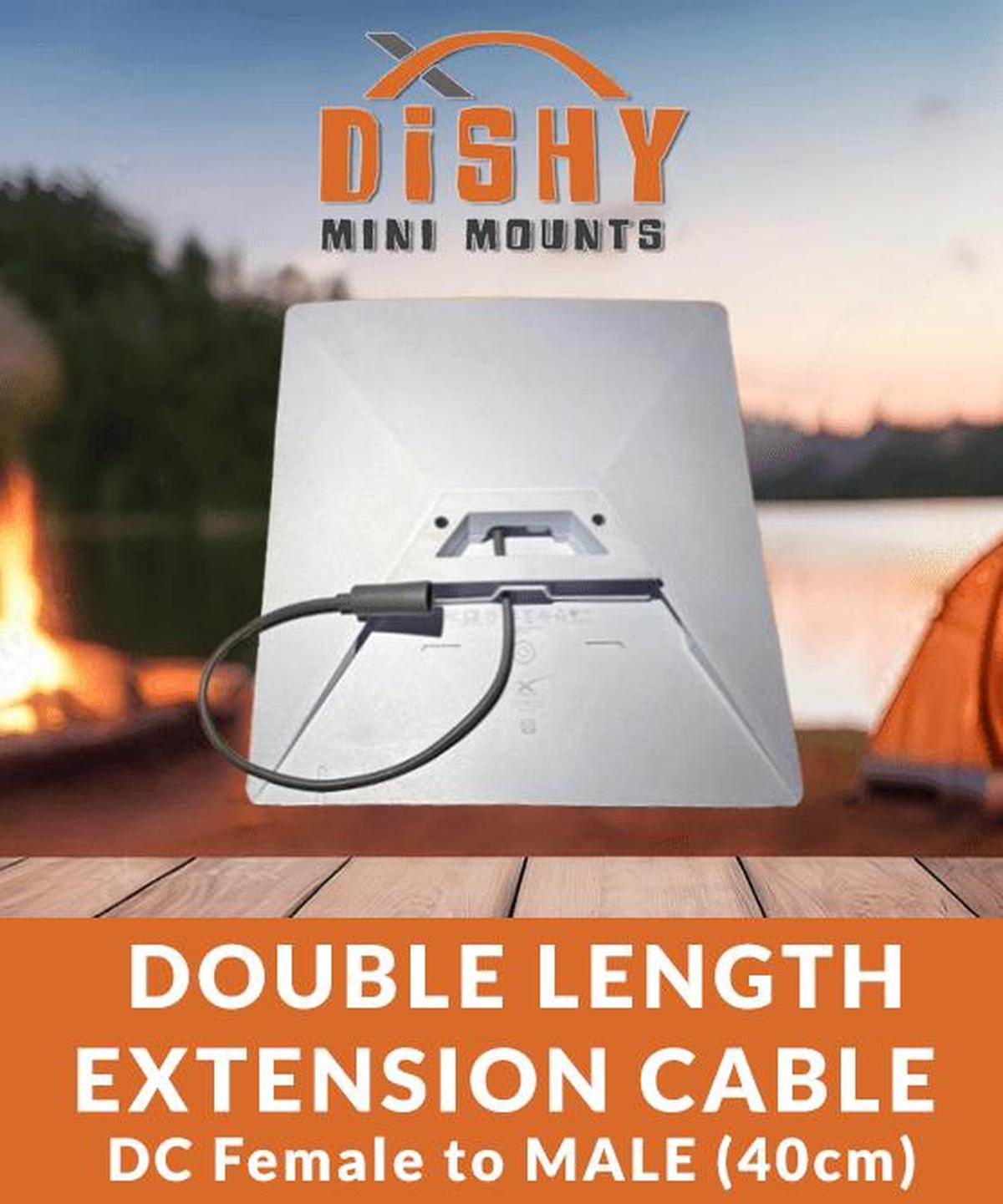 Starlink Mini - 40cm DC Extension Cable - Dishy Mini Mounts - Australia