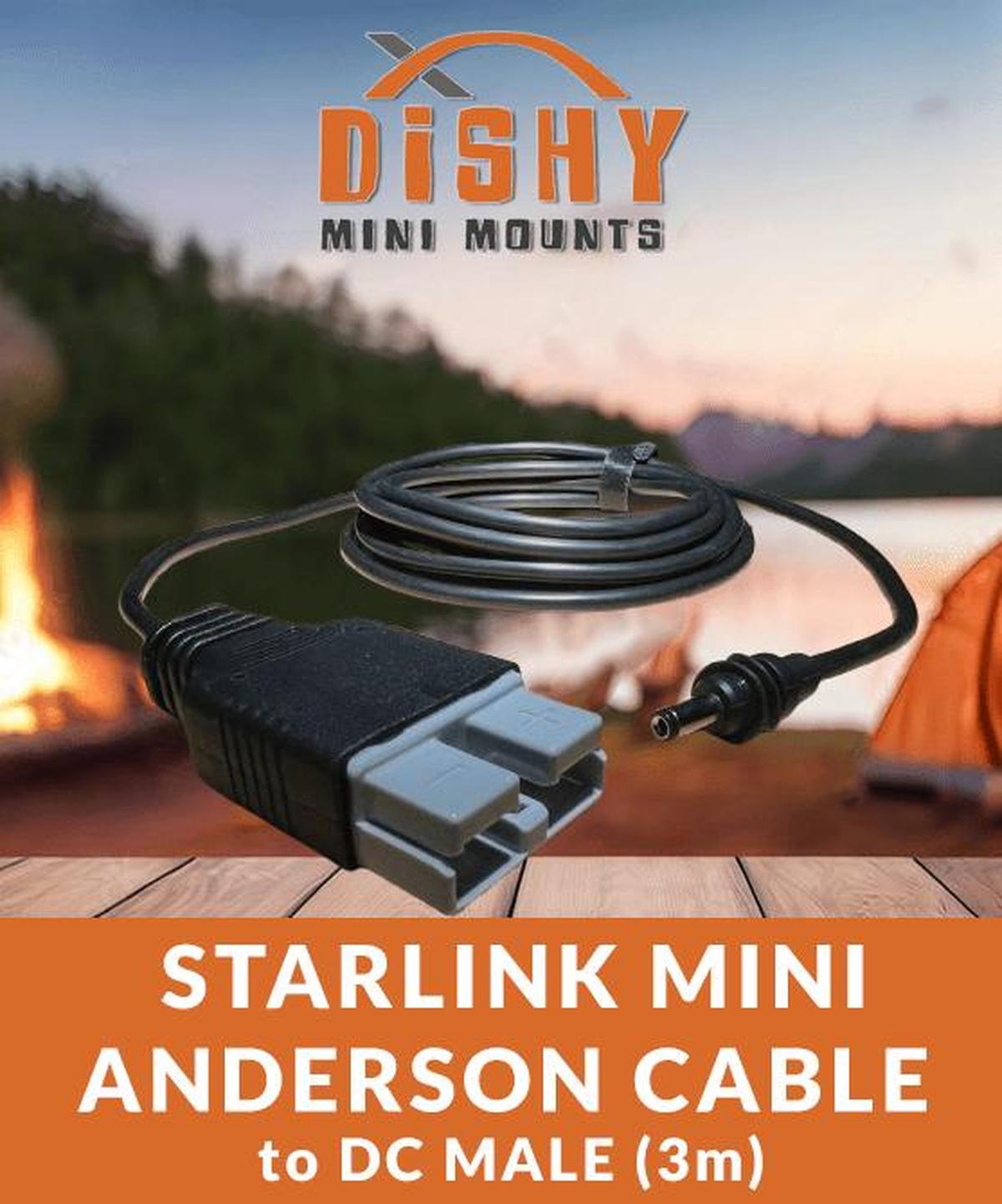 Starlink Mini - Anderson Plug to DC male adapter - Dishy Mini Mounts - Australia