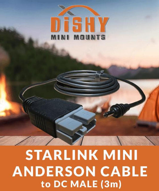 Starlink Mini - Anderson Plug to DC male adapter - Dishy Mini Mounts - Australia