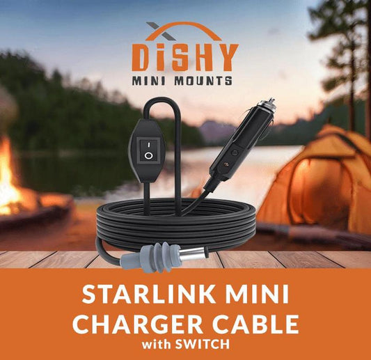 Starlink Mini - DC Car Charger SWITCH (3M) - Dishy Mini Mounts - Australia