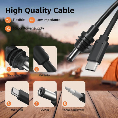 Starlink Mini DC to USB - C Cable (2M) - Dishy Mini Mounts - Australia
