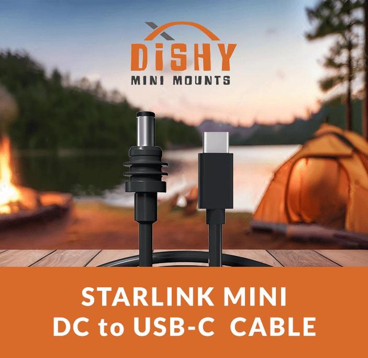 Starlink Mini DC to USB - C Cable (3M) - Dishy Mini Mounts - Australia