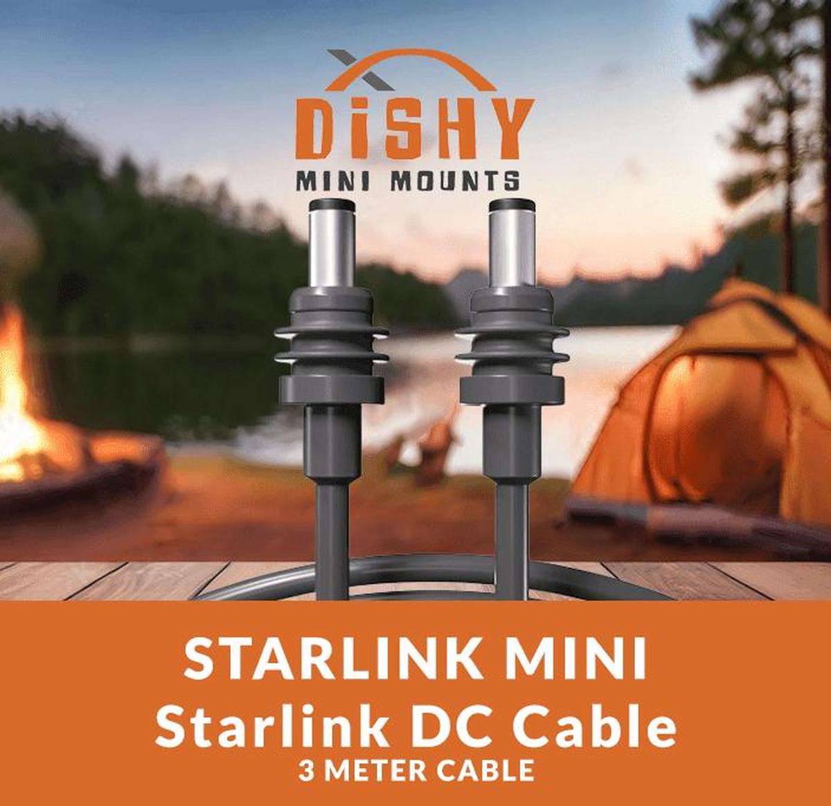 Starlink Mini Dual DC to DC Power Cable (3M) - Dishy Mini Mounts - Australia