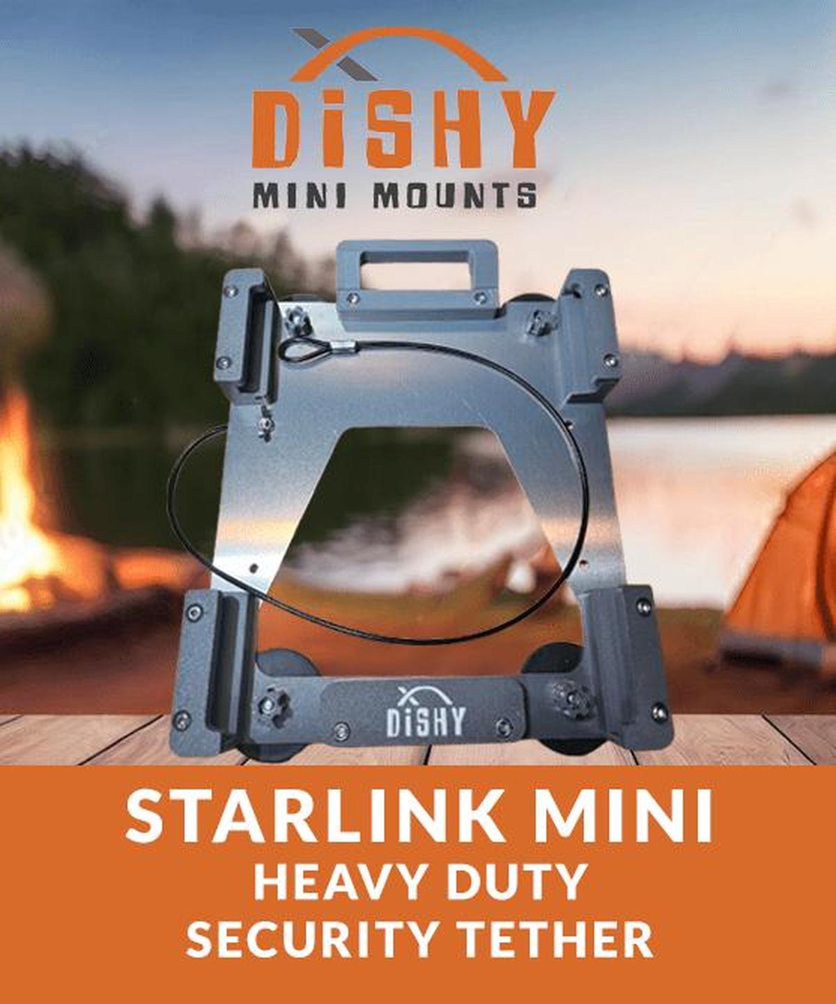 Starlink Mini - Extra Heavy Duty Security Tether - Dishy Mini Mounts - Australia
