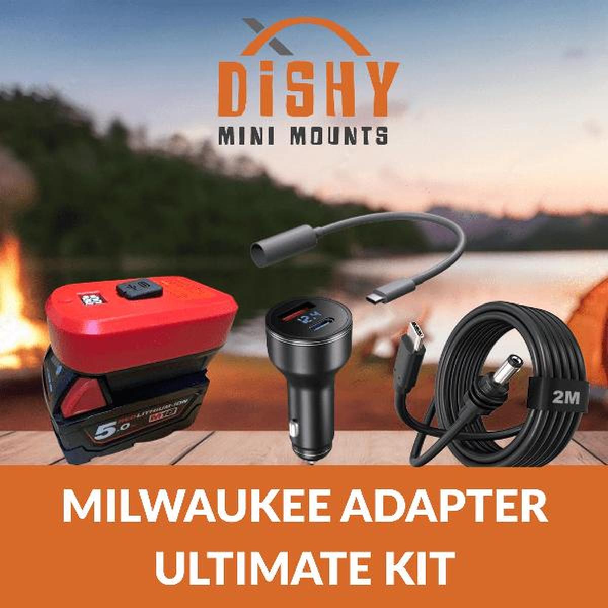 Starlink Mini – Milwaukee Adapter Ultimate Kit - Dishy Mini Mounts - Australia