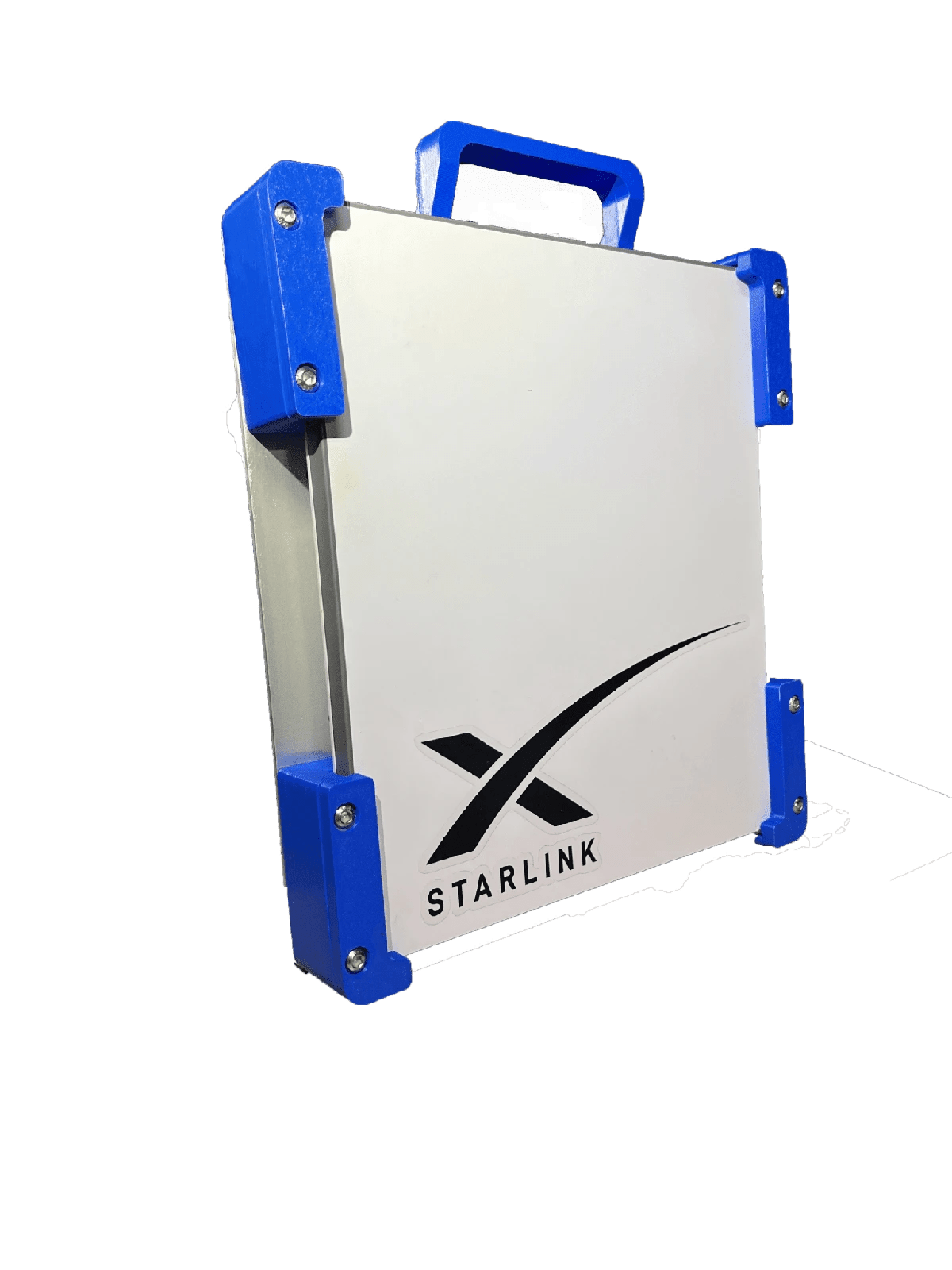 Starlink Mini Blue mount with AirTag holder - portable satellite mount