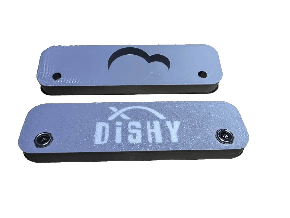 Starlink Mini Grey mount with AirTag holder - portable satellite mount