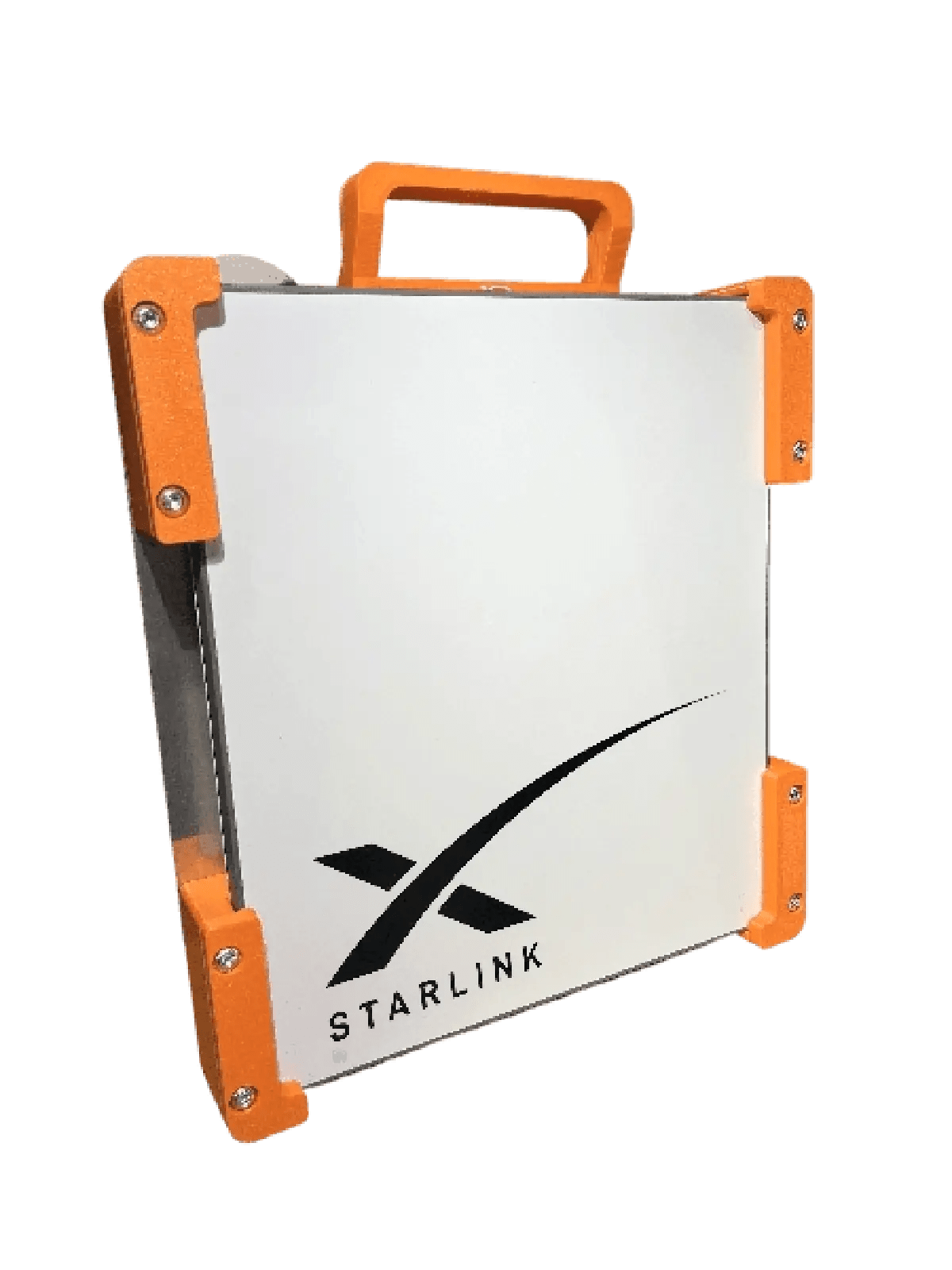 Starlink Mini Orange mount with AirTag holder - portable satellite mount