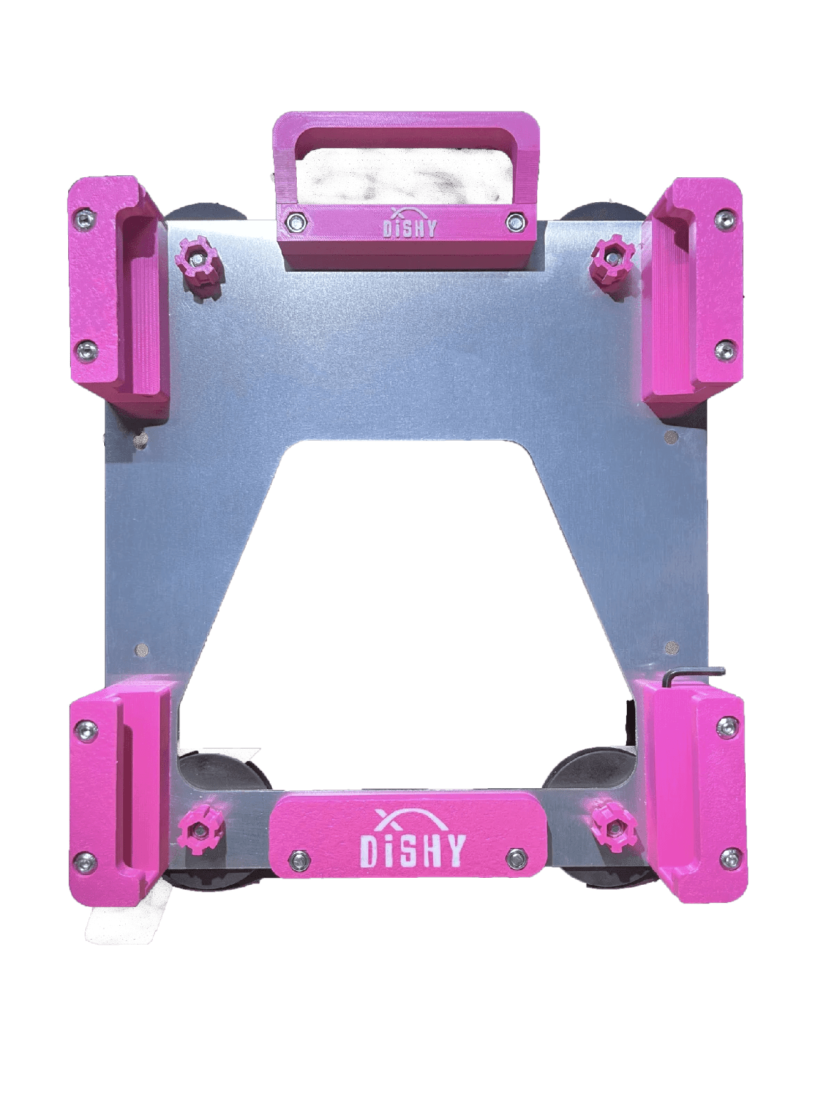 Starlink Mini Pink mount with AirTag holder - portable satellite mount