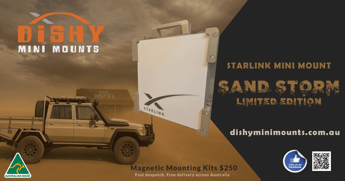 Starlink MIni Mount Kit - (Sand Storm) - Dishy Mini Mounts - Australia